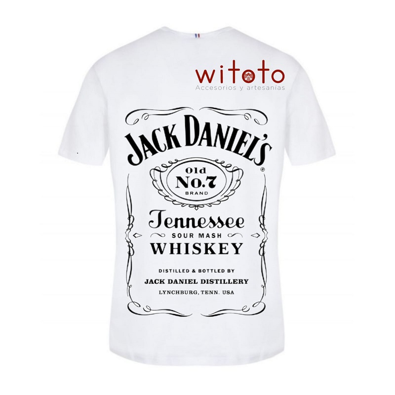 CAMISETA HOMBRE JACK DANIELS BLANCA